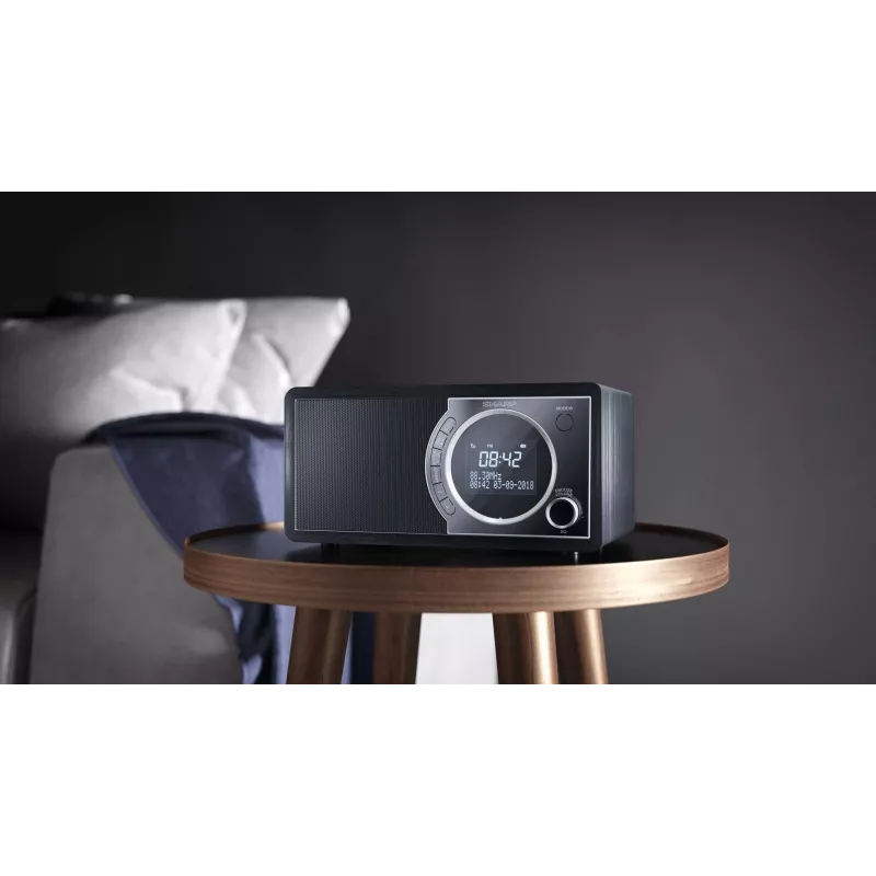 Sharp DR-450 skaitmeninis radijas - juodas, asmeninis, skaitmeninis, DAB, DAB+, FM, 87,5 - 108 MHz, 174,928 - 239,2 MHz, 3 W
