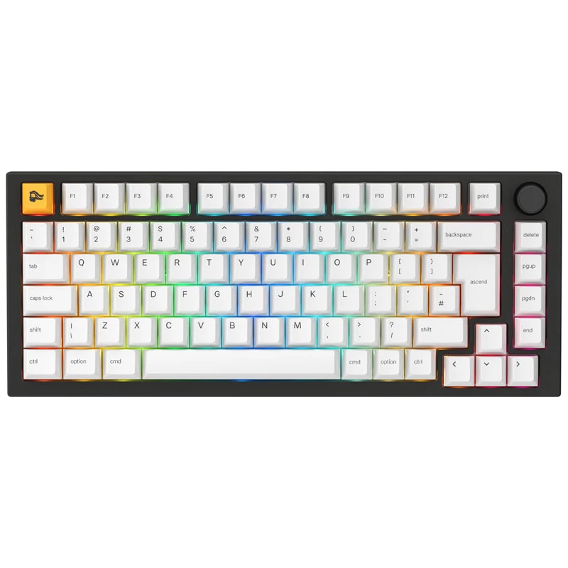 Mechaninė klaviatūra GLORIOUS GMMK PRO Prebuilt Edition USB-C apšviečiama QWERTY ISO UK išdėstymas