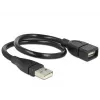 USB laidas DeLOCK 35cm USB 2.0 83498 juoda