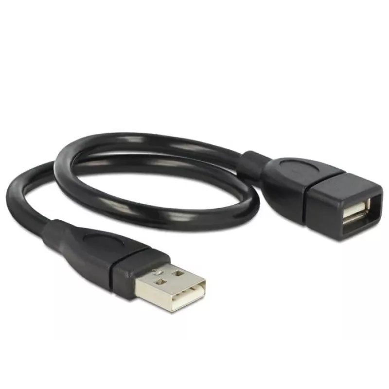 USB laidas DeLOCK 35cm USB 2.0 83498 juoda
