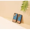 man and wood Galaxy Note 20 džinsinio stiliaus juodas išmaniojo telefono dėklas — apsauginis džinsinio stiliaus dangtelis