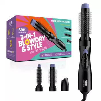 Plaukų formuotojas SBB. Plaukų džiovintuvas ir šepetys „Blow Dry Air Styler SBDR-2000-EU“