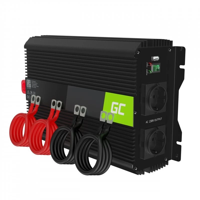Maitinimo keitiklis Green Cell INVGC12 Auto 3000 W juoda