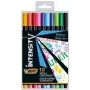 BIC smulkūs rašikliai INTENSITY FINE BCL įvairiaspalviai, rinkinys 10 spalvų CEL1011727