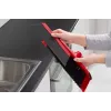 Grindų šluota VILEDA 143703 su kotu, technopolimeras, minkšti/kieti šereliai, vidaus patalpoms, 130 cm, raudona