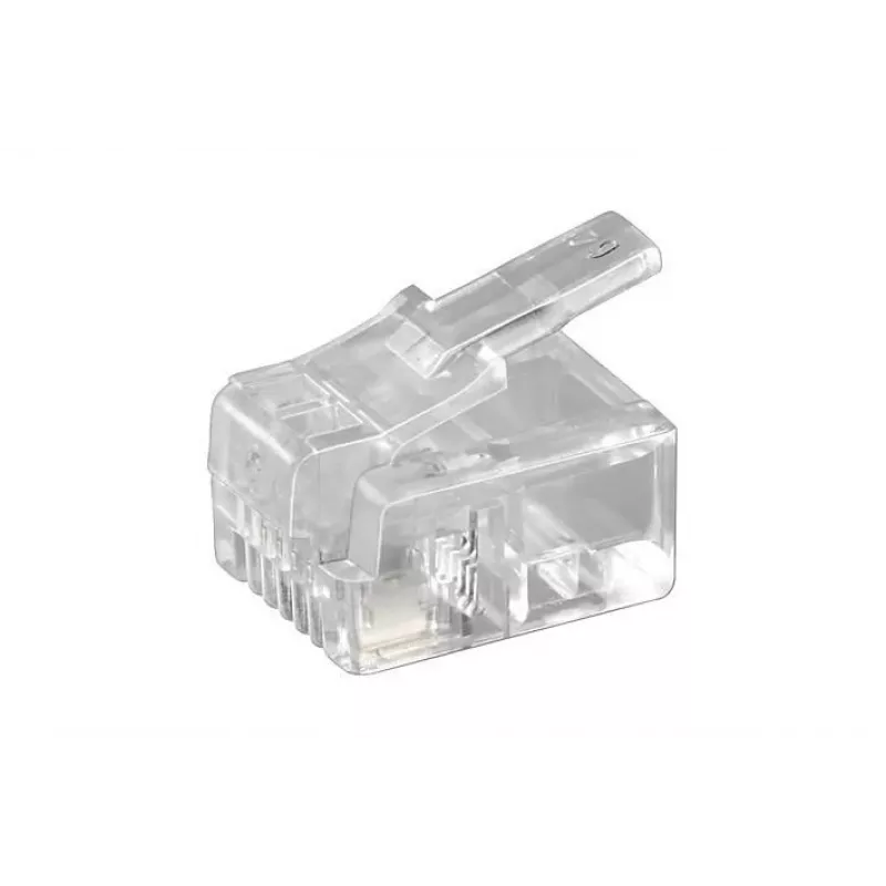 Microconnect KON501-10R laido jungtis RJ-11 6P4C skaidri