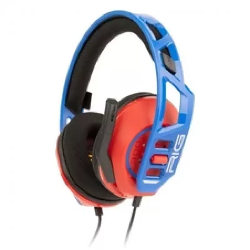 NACON RIG 300 PRO HN žaidimų ausinės, skirtos Nintendo - raudona-mėlyna