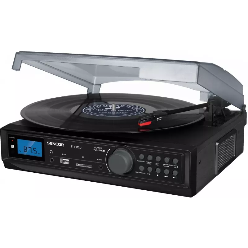 Gramofonas STT 212U imtuvas FM, USB/SD, MP3, B