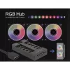Delock - RGB LED šviesos koncentratorius - 10 prievadų - juodas (64128)