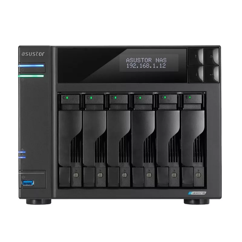 Asustor LOCKERSTOR 6 NAS stacionarus Intel® Celeron® N5105 8 GB DDR4 HDD ADM juodas