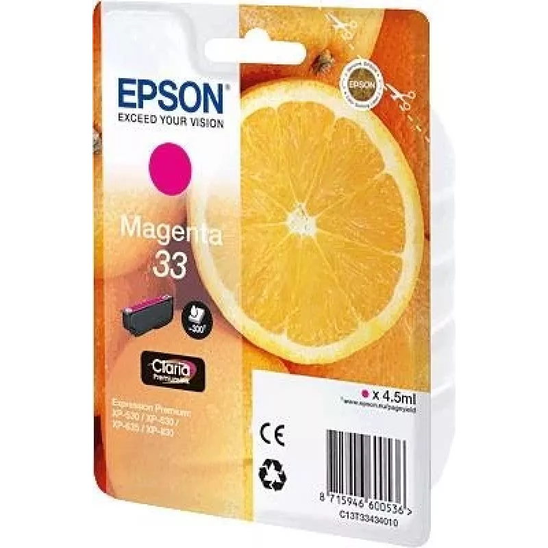 Epson C13T33434010 rašalo kasetė 1 vnt. Originalius purpurinė