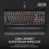 Corsair K70 CORE TKL klaviatūra žaidimams USB + RF belaidė + Bluetooth QWERTZ vokiška juoda