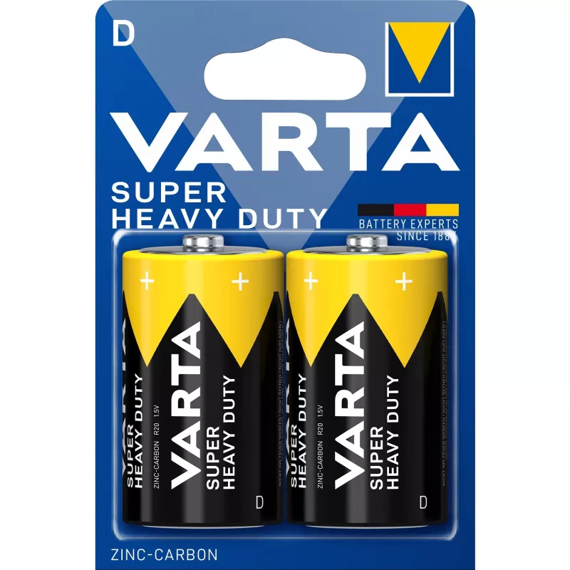 Vienkartinė baterija Varta 2020 D Cinko-anglies 4008496556342
