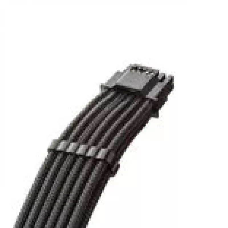 “CableMod C-Series Pro ModMesh 12V-2x6” laidas, aptrauktas, 16 kontaktų į 3x 8 kontaktus, skirtas “Corsair Type 4” ir “Type 3” maitinimo šaltiniams – juodas, 60 cm