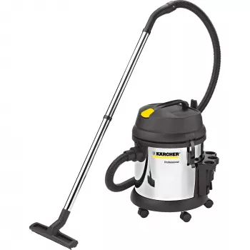 Drėgno ir sauso valymo dulkių siurblys Karcher NT 27/1 Me Adv — 27 L metalinis konteineris, 1380 W, 20 kPa vakuumas