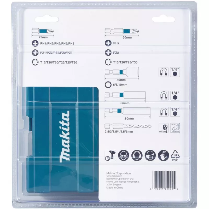 Makita B-66896 grąžtų rinkinys