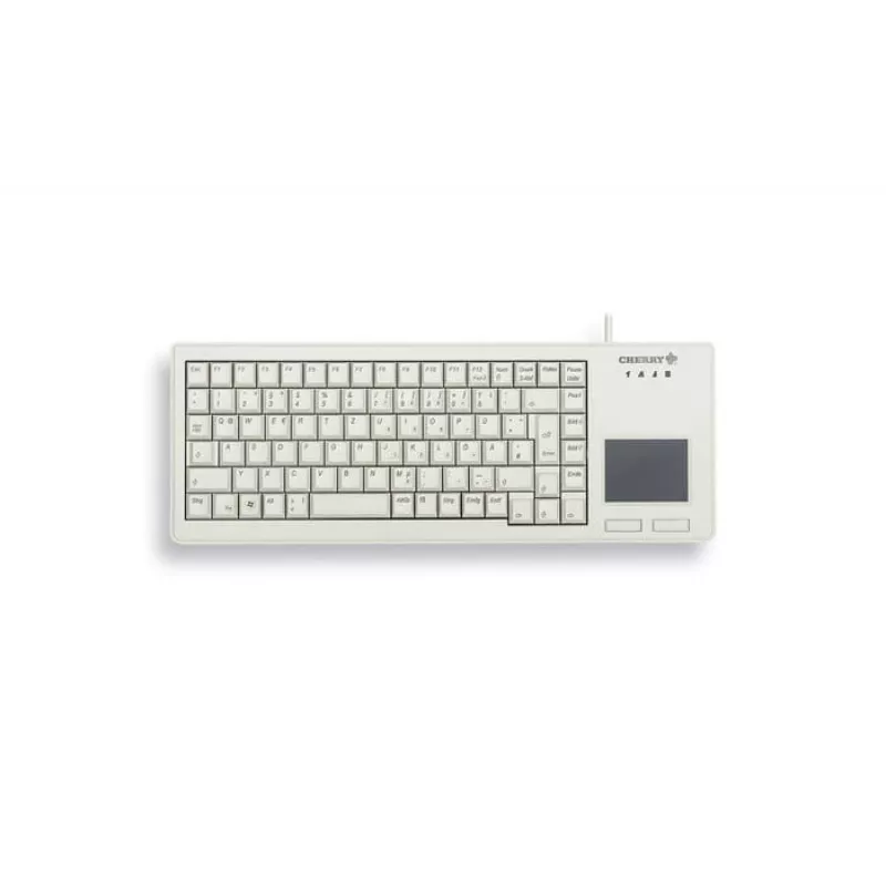 CHERRY XS jutiklinio kilimėlio klaviatūra, universali, USB, QWERTZ, vokiška, pilka