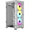 Corsair | RGB ORO SRAUTO PC KORPUSAS | 2000D | Balta | Mini-ITX | Maitinimo blokas įtrauktas Ne | SFX
