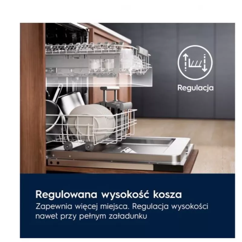 Įmontuojama indaplovė Electrolux EES48401L — 600 mm, 13–14 vietų komplektų, A energijos klasė, 10,5 l/ciklas
