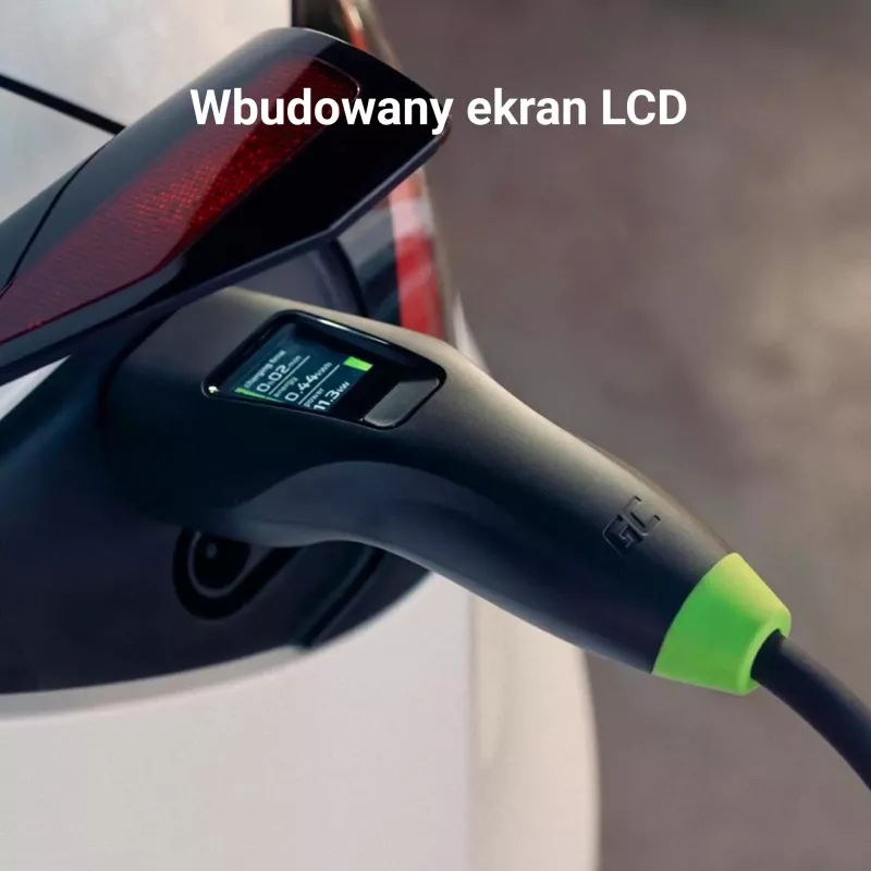 Green Cell Habu EVGC01 Mobilus EV įkroviklis elektromobiliams 11 kW 7 m Type 2 CEE Wallbox Juoda
