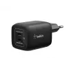 USB-C dvigubas įkroviklis Belkin ENA007KQBK 65W — dvigubas USB-C PD įkrovimas nešiojamiesiems kompiuteriams ir mobiliesiems įrenginiams