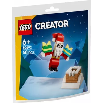 Konstravimo žaislas LEGO Santa's Chimney polybag 30692 – mini sezoninis konstravimo rinkinys