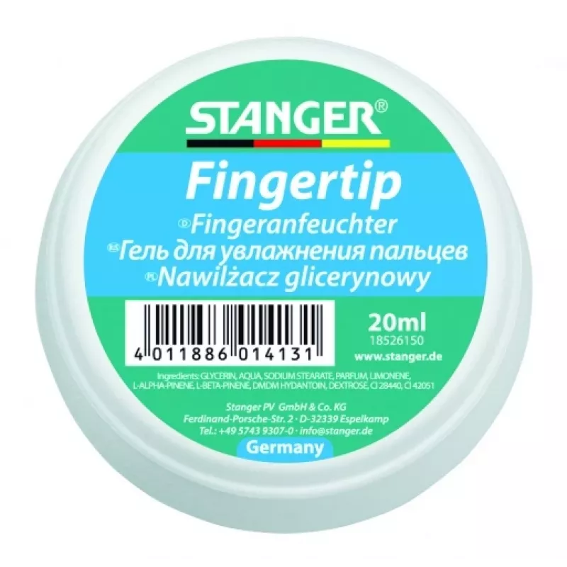 Klijų rašiklis Stanger Finger Tip 18526150, 20 ml, aplikatorius ant piršto galiuko tiksliam klijavimui