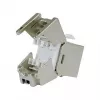 Ekranuotas Cat.6A plonas „Keystone“ lizdas, EQUIP 767223, be įrankių, RJ-45, plokščias, sidabrinis, 8 vnt.