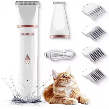 Naminių gyvūnėlių plaukų kirpimo mašinėlė Catlink CL‑PT‑01 – belaidis trimeris, 600 mAh baterija, 40×34×162 mm, USB