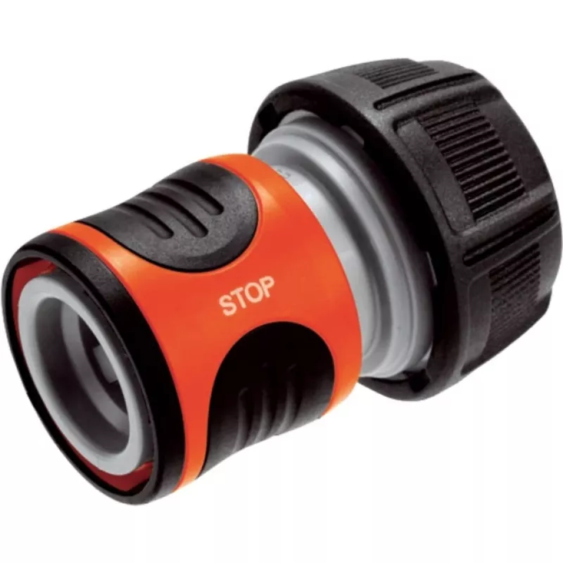 Žarnos jungtis GARDENA Raccord Aquastop premium 18214-20 — greito sujungimo vandens stabdymas