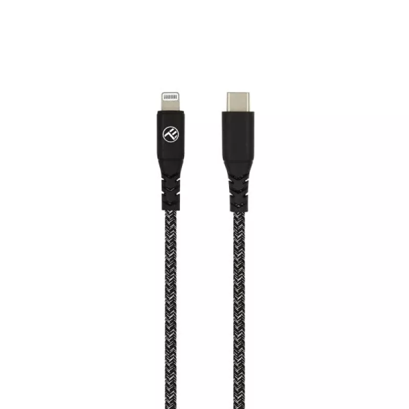 Duomenų kabelis Tellur Type-C į Lightning 3A PD60W 1m — juodas