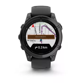 Garmin Fenix E 3,3 cm (1,3 colio) AMOLED 47 mm Skaitmeninis 416 x 416 pikselių Liečiamas ekranas Juodas „Wi-Fi“ GPS (palydovas)