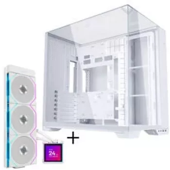 Lian Li O11 Vision Compact korpuso rinkinys + HydroShift II LCD-S 360TL AiO - balta