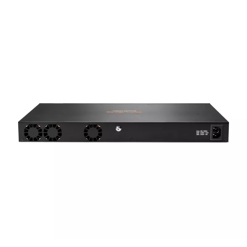 Hewlett Packard Enterprise HPE Aruba Networking CX 6200F 48G Class4 PoE 4SFP+ 740W Switch - komutatorius - maks. krovimo atstumas 10 km - L3 - valdomas - 48 x 10/100/1000 (PoE+) + 4 x 1 Gi