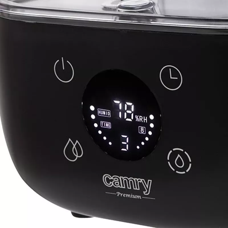 Camry | CR 7973b | Drėkintuvas | 23 W | Vandens talpa 5 L | Tinka patalpoms iki 35 m² | Ultragarsinis | Drėkinimo galia 100-260 ml/val | Juoda
