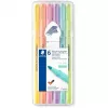 Marker Staedtler 362 C Bullet tip 6 vnt. Lime Mint Peach Pink Violet Geltona