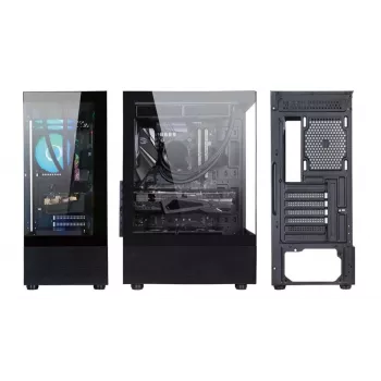 Korpusas | GOLDEN TIGER | Palaikomi pagrindinės plokštės formos faktoriai ATX/micro ATX | Juodas | Midi Tower | Raider DK-6 | RAIDERDK6