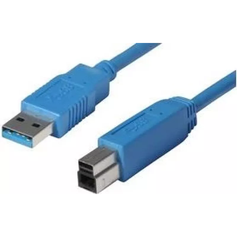 shiverpeaks BASIC-S USB 3.0 laidas, A kištuko - B kištuko 1,8 m, laidas ir kištukas: mėlyni, dvigubai ekranuotas, maks. (BS77032)