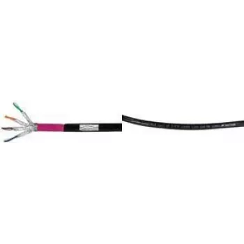 Logilink Professional - Bulk Cable - 50 m - S/FTP -Cat.7 Raw Cable - Halogen-Free, outdoors, Gigabit Ethernet Support, direct burial - Black (CPV0081)