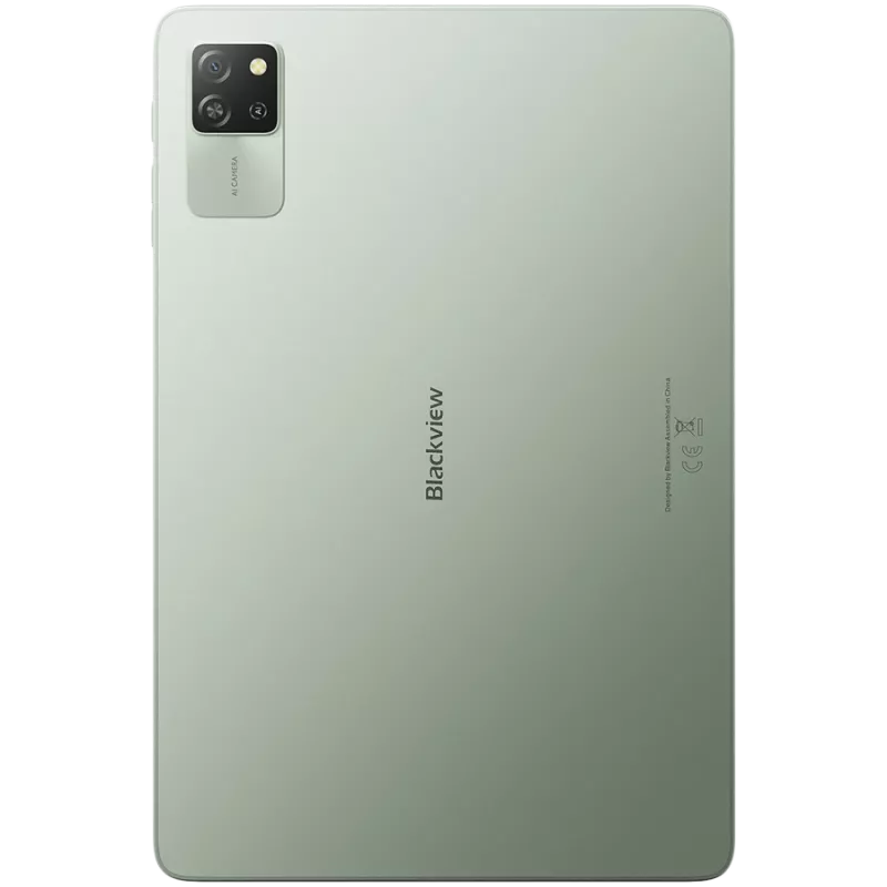 Blackview Tab 60 WiFi 4GB/128GB, 10,1 colio HD IPS 800x1340, aštuonių branduolių 1,8 GHz, 5 MP priekinė / 8 MP galinė kamera, baterija 5100 mAh, USB Type-C, Android 14, žalia