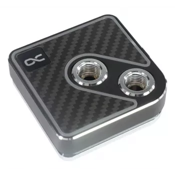 Vandens blokas Alphacool Core 1 Aurora Carbon Brass Copper Nickel Black 72mm
