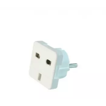 Gembird Cablexpert a-AC-UKEU-001 - maitinimo adapteris - Maitinimas (S) į Maitinimą (W) - Balta - Jungtinė Karalystė, Europa (a-AC-UKEU-001)