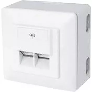Išorinė dėžutė RJ-45 balta ShiverPeaks BS74272-SET