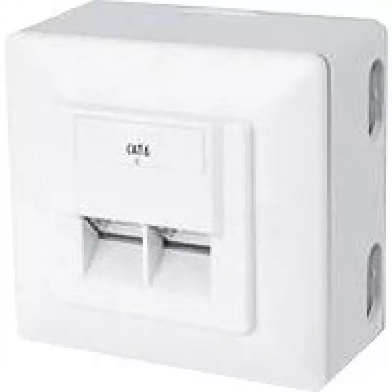 Išorinė dėžutė RJ-45 balta ShiverPeaks BS74272-SET