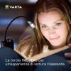 Varta 16618 - Clip Flashlight - juoda - sidabrinė - plastikinė - LED - 1 lempa - 9 lm