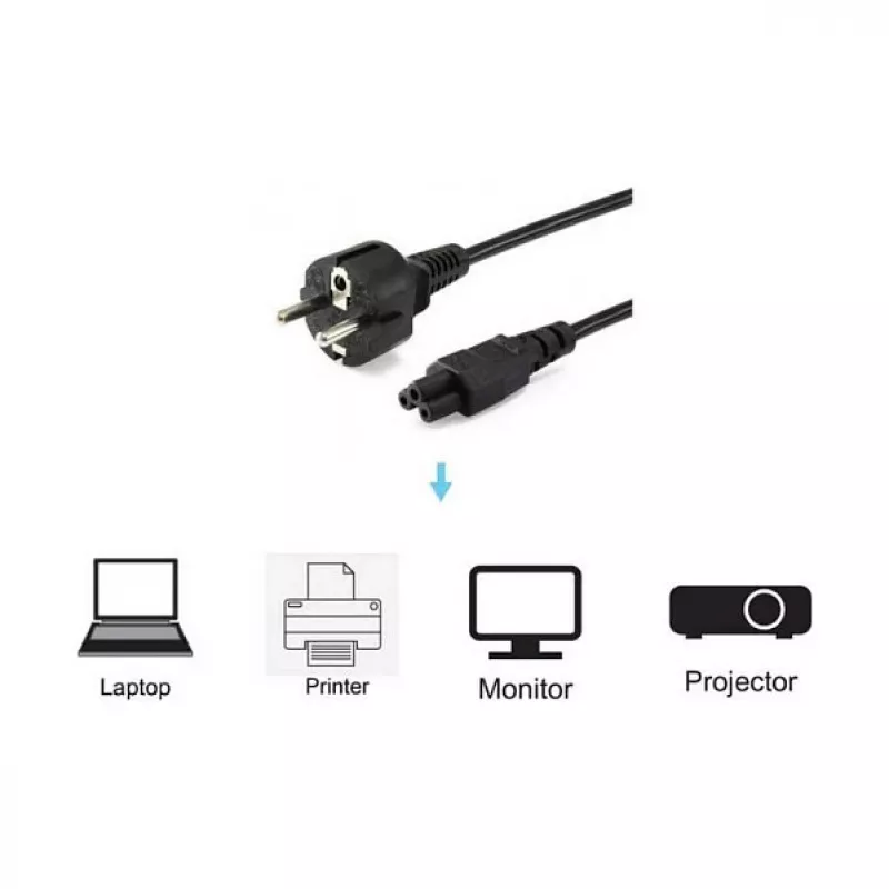 Equip aukštos kokybės maitinimo laidas, C5 į Schuko