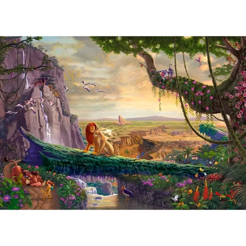 Thomas Kinkade Studios: Disney Dreams Collection - The Lion King, Return to Pride Rock, dėlionė, 6000 dalių