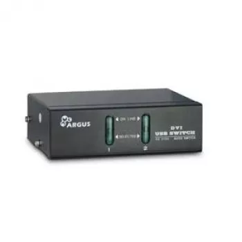 Inter-Tech Argus KVM-AS-21DA - KVM/garso komutatorius - 2 x KVM/garso - Staliniam kompiuteriui (88887200)