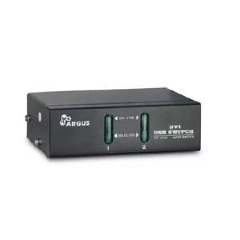 Inter-Tech Argus KVM-AS-21DA - KVM/garso komutatorius - 2 x KVM/garso - Staliniam kompiuteriui (88887200)
