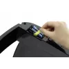 Stačiakampė šiukšliadėžė Durable NO TOUCH 35L iš nerūdijančio plieno, juoda/sidabrinė